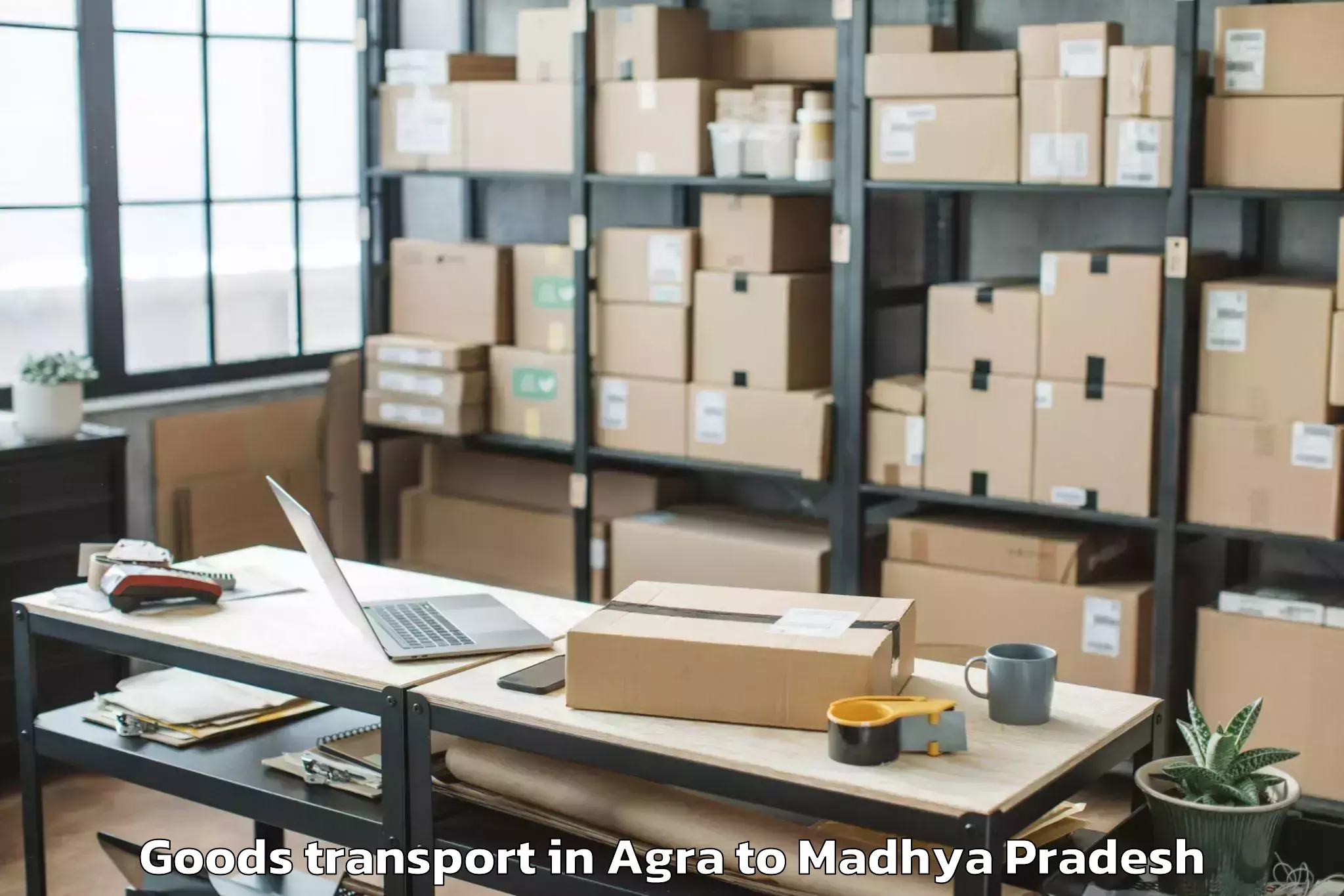 Easy Agra to Devi Ahilya Vishwavidyalaya In Goods Transport Booking